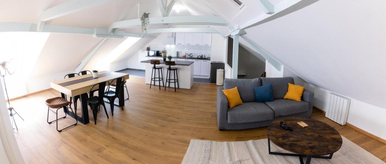 Appartement Atypique Proche Gare/ Dans L'Hyper-Centre Spacieux Pour 6P Au Coeur De 牟罗兹 外观 照片