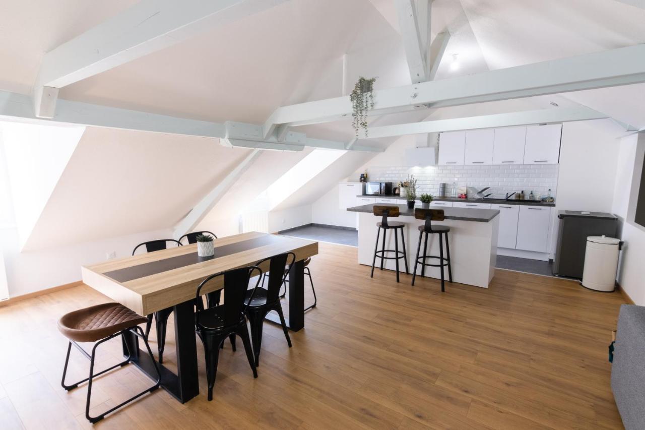 Appartement Atypique Proche Gare/ Dans L'Hyper-Centre Spacieux Pour 6P Au Coeur De 牟罗兹 外观 照片